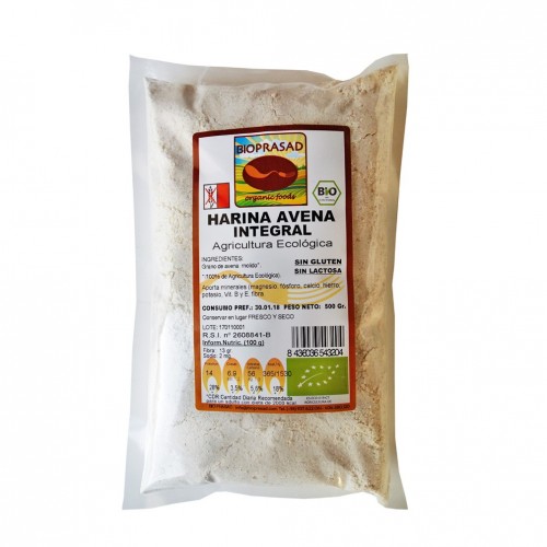 Harina Avena S_G 500Gr Bioprasad