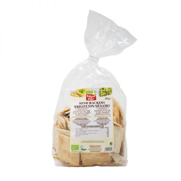 Mini Crackers Sesamo Trigo 250Gr La